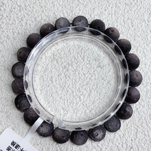 Load image into Gallery viewer, Silver Obsidian Moon Bracelet