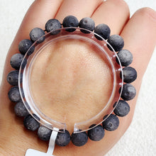 Load image into Gallery viewer, Silver Obsidian Moon Bracelet