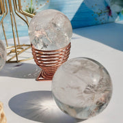 Natural Clear Quartz Crystal Sphere