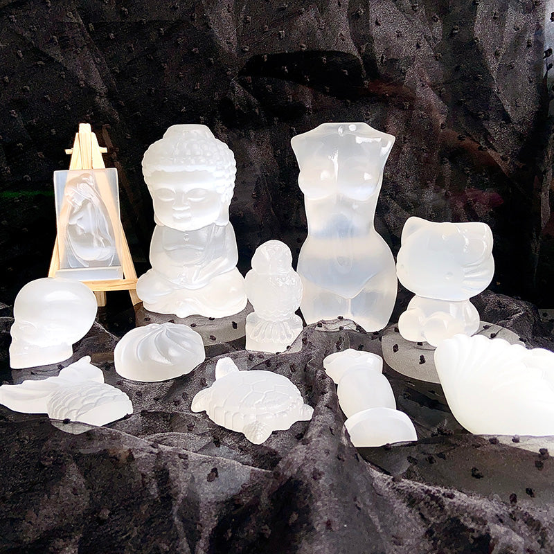 Different Styles Selenite Carvings