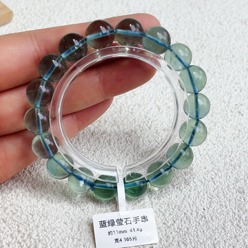 High Quality Blue Green Fluorite Bracelet
