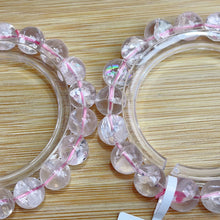 Load image into Gallery viewer, Rainbow Crack Rose Quartz Bracelet