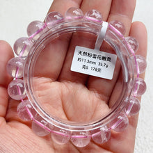 Load image into Gallery viewer, Natural Rose Garden Quartz Snow Bracelet 11MM