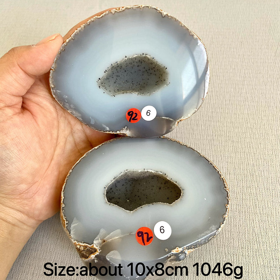 Natural Crystal Agate Geode