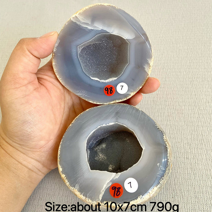 Natural Crystal Agate Geode