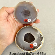 Natural Crystal Agate Geode