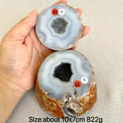 Natural Crystal Agate Geode