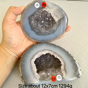 Natural Crystal Agate Geode
