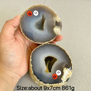 Natural Crystal Agate Geode