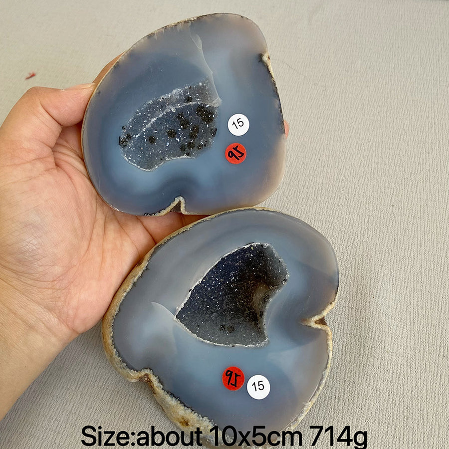 Natural Crystal Agate Geode