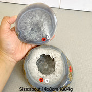 Natural Crystal Agate Geode