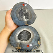 Natural Crystal Agate Geode