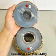 Natural Crystal Agate Geode