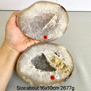 Natural Crystal Agate Geode