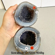 Natural Crystal Agate Geode
