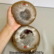 Natural Crystal Agate Geode
