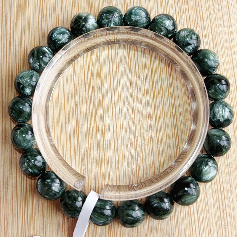 Natural 8-9MM Seraphinite Bracelet