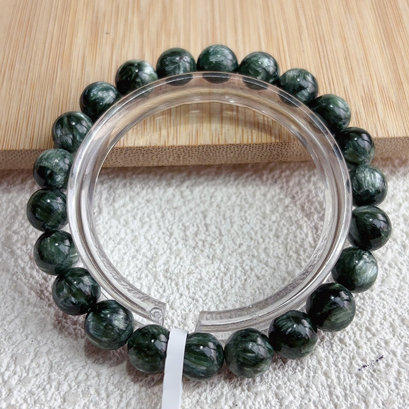 Natural 8-9MM Seraphinite Bracelet