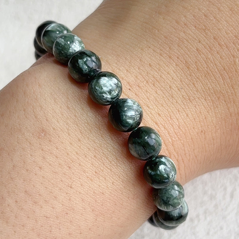 Natural 8-9MM Seraphinite Bracelet