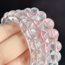 Load image into Gallery viewer, Clean light rose quartz bracelet pink crystal bangle