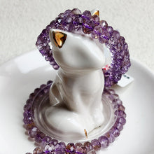 Load image into Gallery viewer, 7-8MM Smoky Amethyst Bracelet Faceted Crystal Bangle