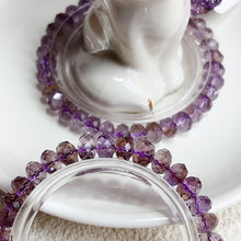 Load image into Gallery viewer, 7-8MM Smoky Amethyst Bracelet Faceted Crystal Bangle