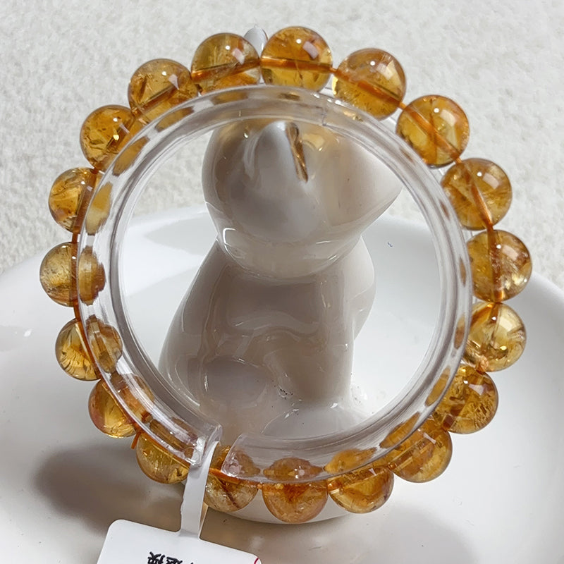 Brazilian Citrine Dark Yellow Crystal Bracelet