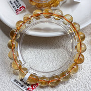 Brazilian Citrine Dark Yellow Crystal Bracelet