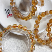 Brazilian Citrine Dark Yellow Crystal Bracelet
