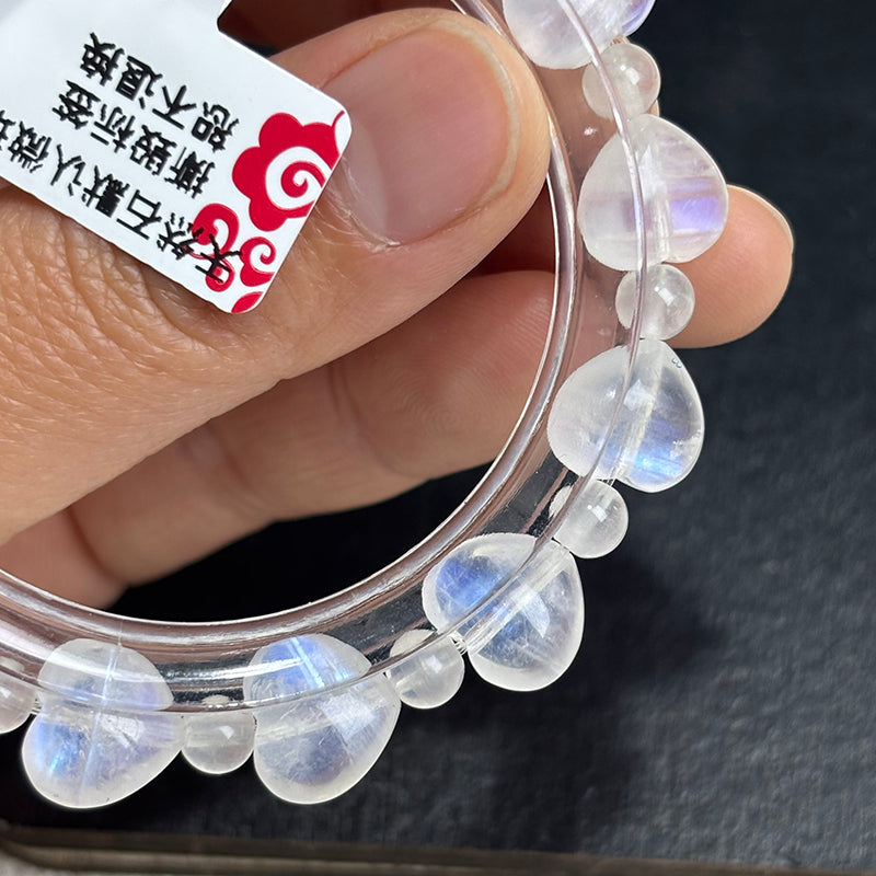 Blue Moonstone Heart Bracelet