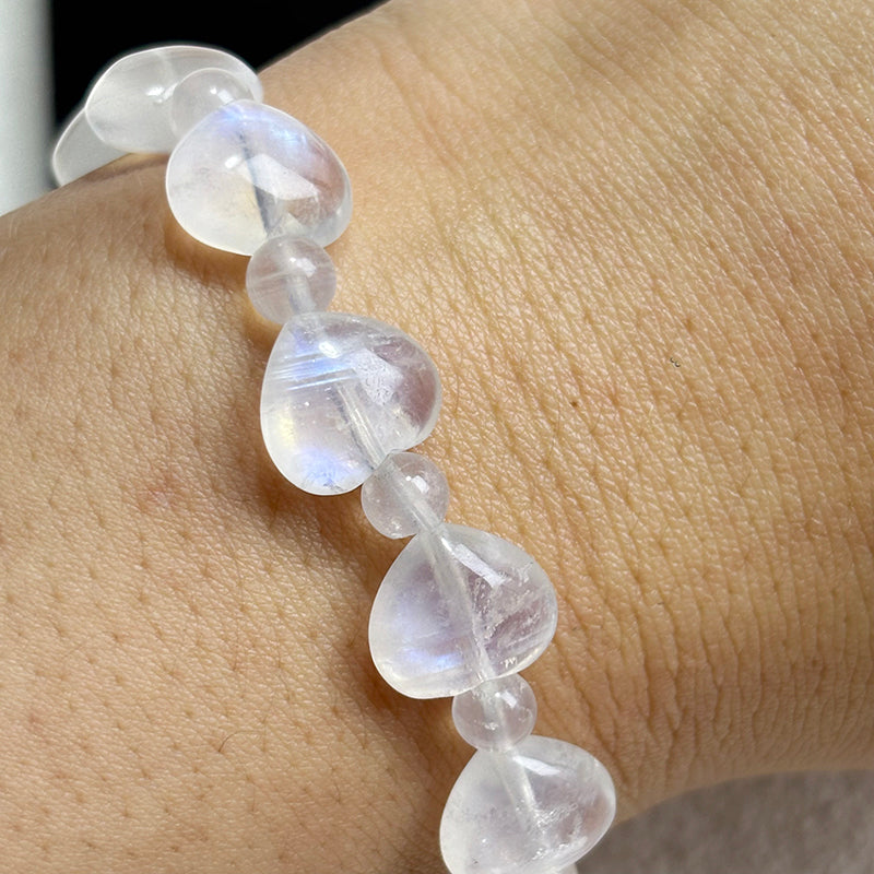 Blue Moonstone Heart Bracelet