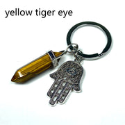Different Materials Crystal Keyring