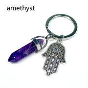 Different Materials Crystal Keyring