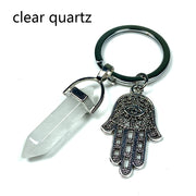 Different Materials Crystal Keyring