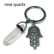 Different Materials Crystal Keyring
