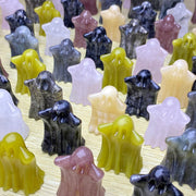 Natural Crystal Ghost Sculpture  Halloween