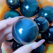 Rainbow Obsidian Sphere