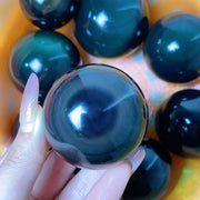 Rainbow Obsidian Sphere