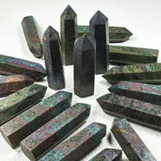 Natural Ruby Kyanite Crystal Tower