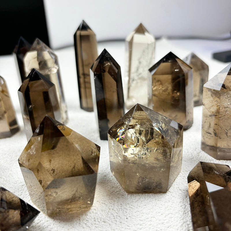 Smoky Quartz Crystal Tower