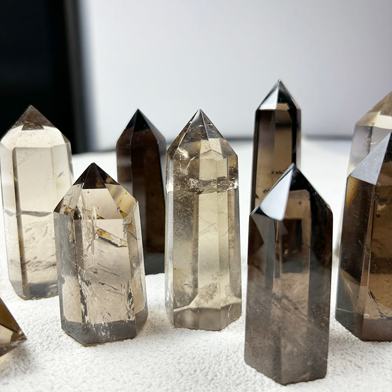 Smoky Quartz Crystal Tower