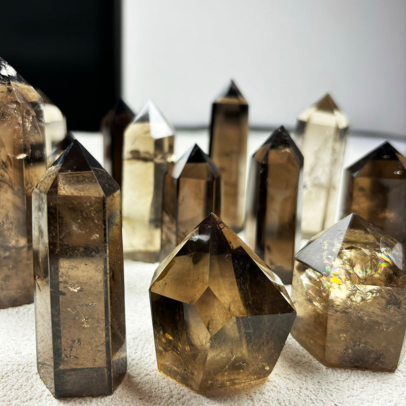 Smoky Quartz Crystal Tower