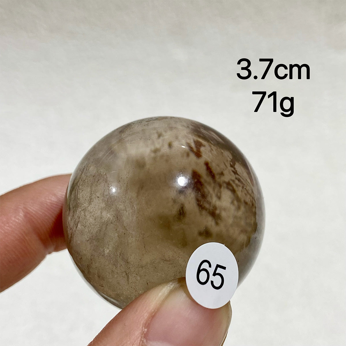 Natural Smoky Quartz Crystal Sphere
