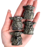 Pyrite Yoda Carvings