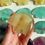 Cute Fluorite Bear Carvings