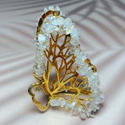 Crystal Chips Hair Clips Butterfly Shaped