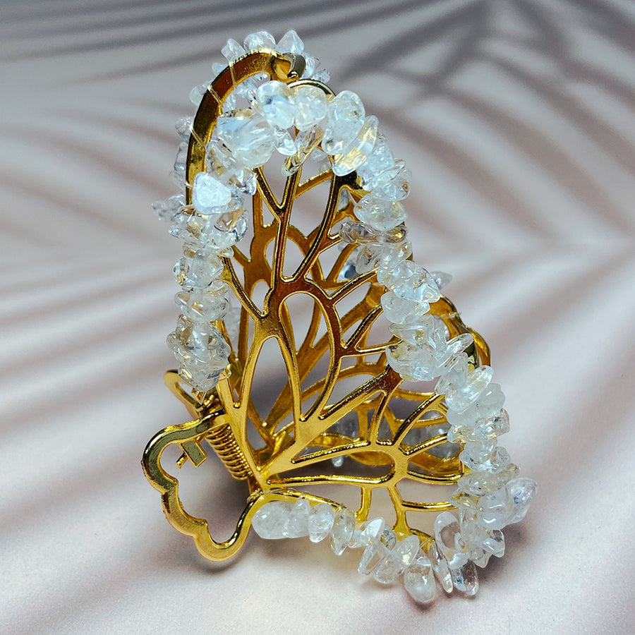 Crystal Chips Hair Clips Butterfly Shaped