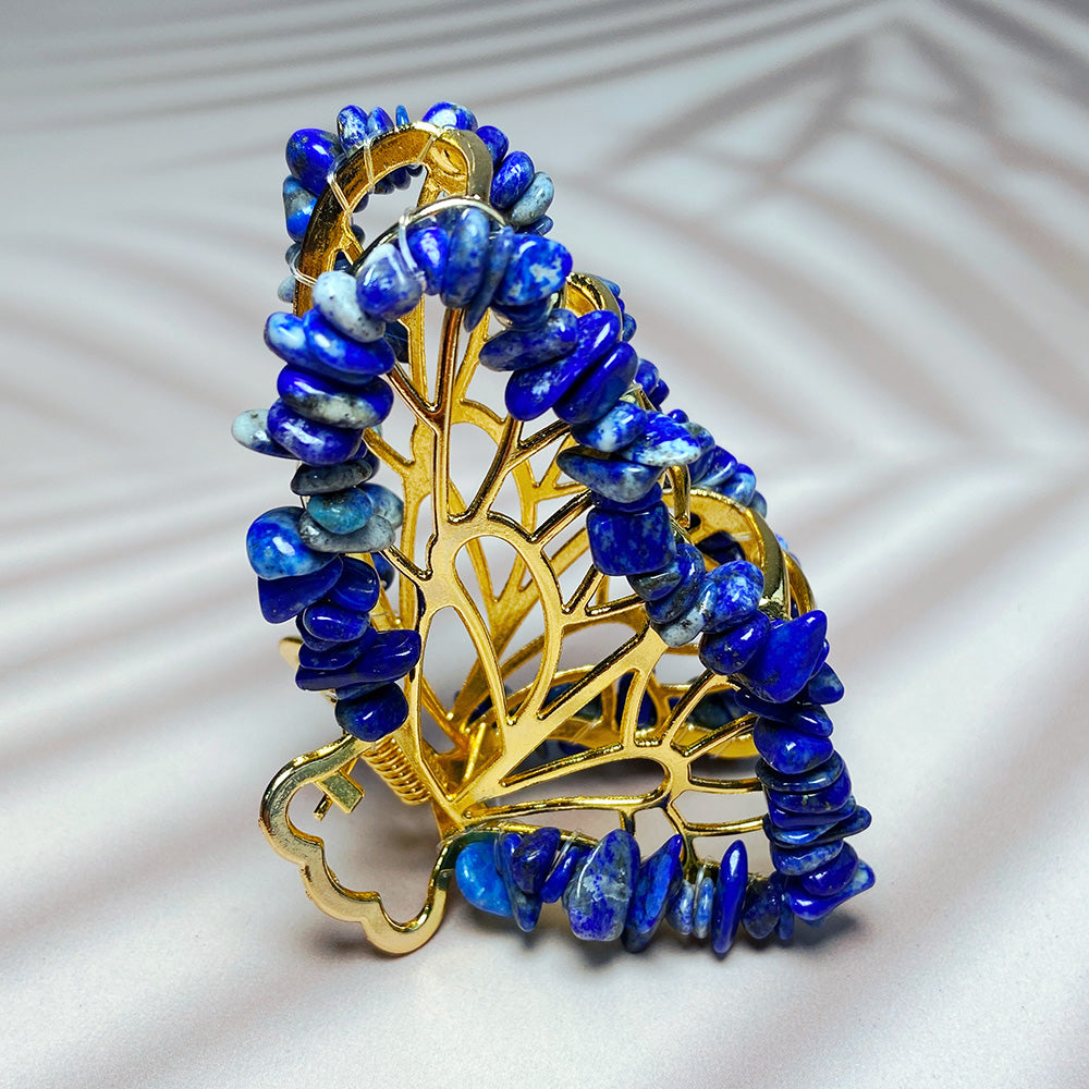 Crystal Chips Hair Clips Butterfly Shaped