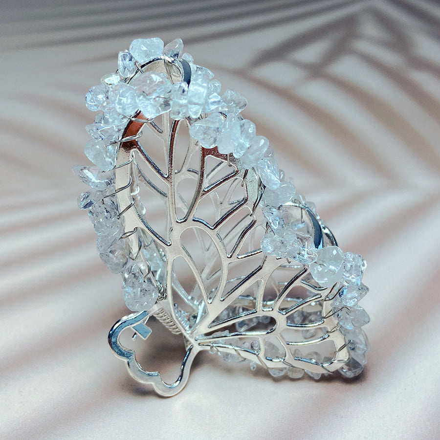 Crystal Chips Hair Clips Butterfly Shaped