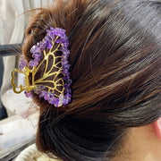 Crystal Chips Hair Clips Butterfly Shaped
